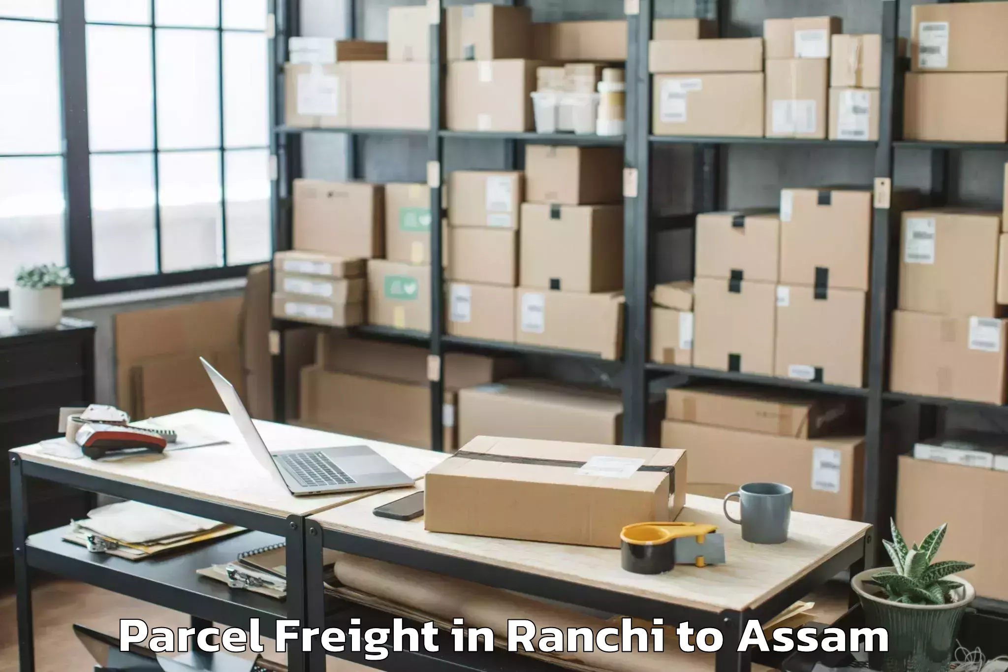 Top Ranchi to Lumding Railway Colony Parcel Freight Available